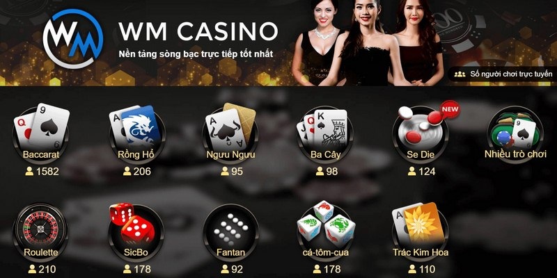 WM casino Kuwin đem tới rất nhiều tựa game giải trí khác nhau